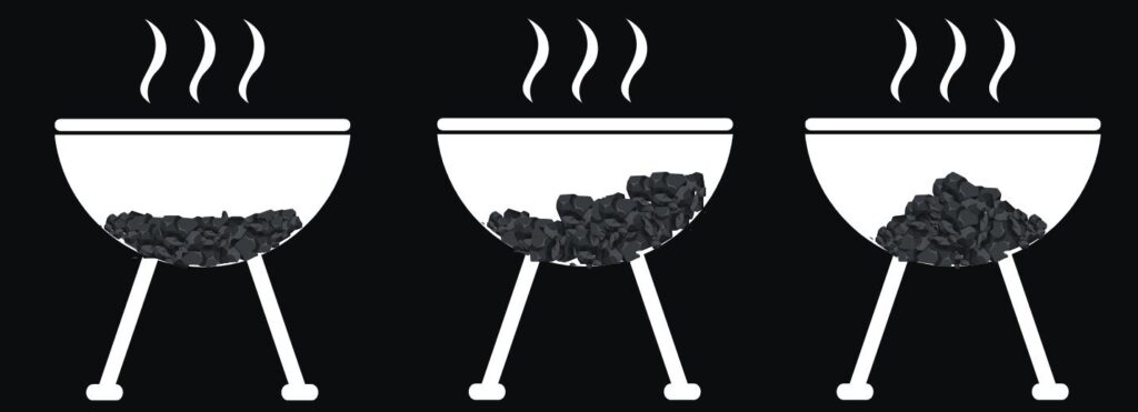grill charcoal setups